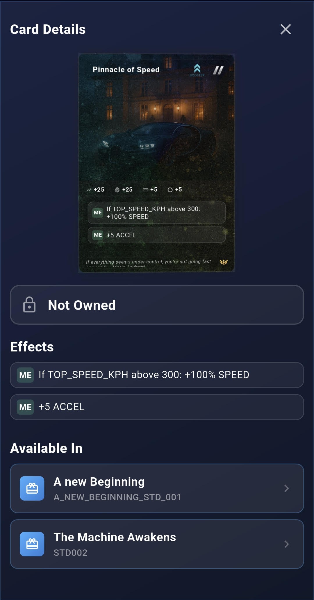 CarSnap rare card showcase